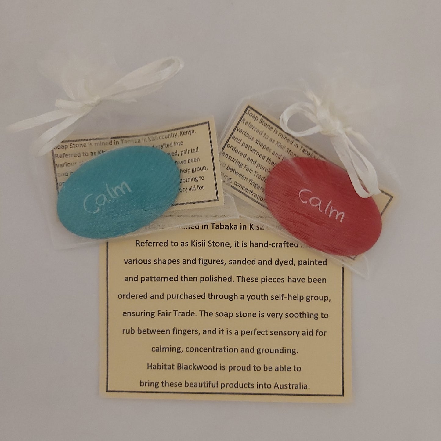 Affirmation Stones - Calm Pebbles - Hand Crafted Soap Stone