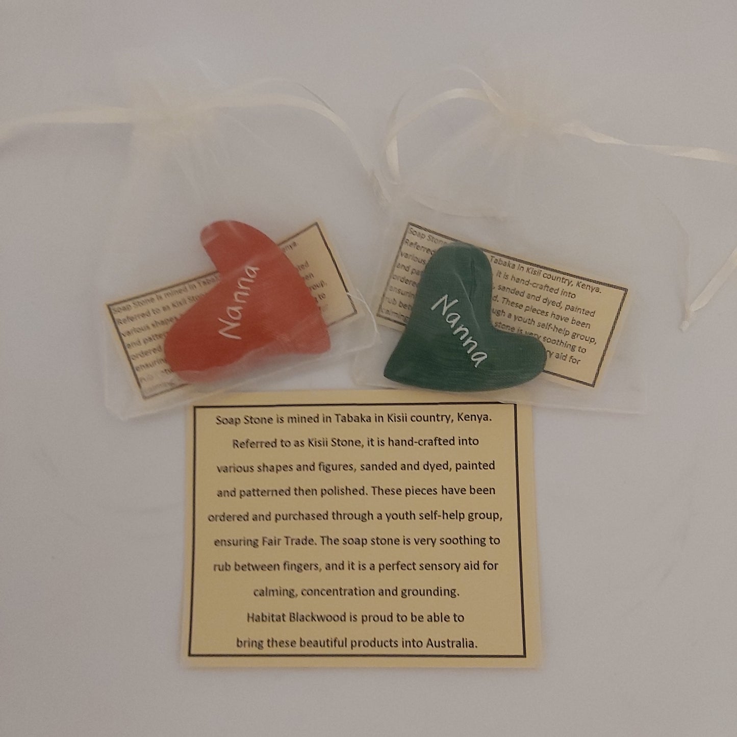 Affirmation Stones - Nanna Hearts - Hand Crafted Soap Stone
