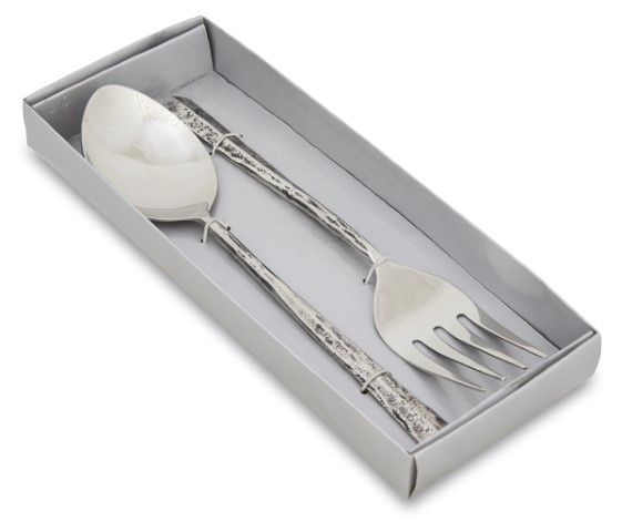 H&G Living Classic Stainless Steel Salad Servers