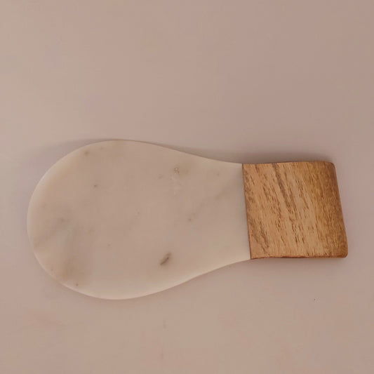 Academy Eliot Marble & Mango Wood Spoon Rest