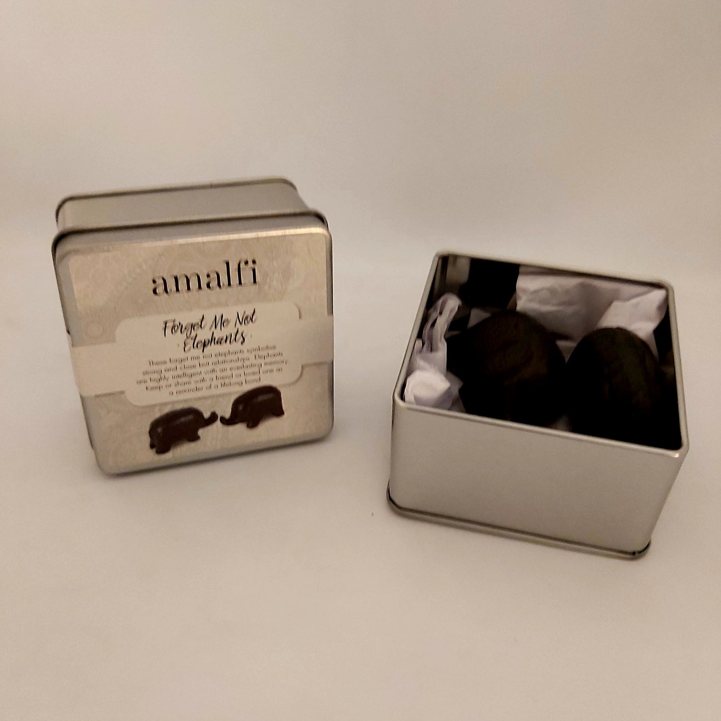 Amalfi Symbolic Animal Gift Tins - Cats, Elephants, Owls, Rabbits, Ducks