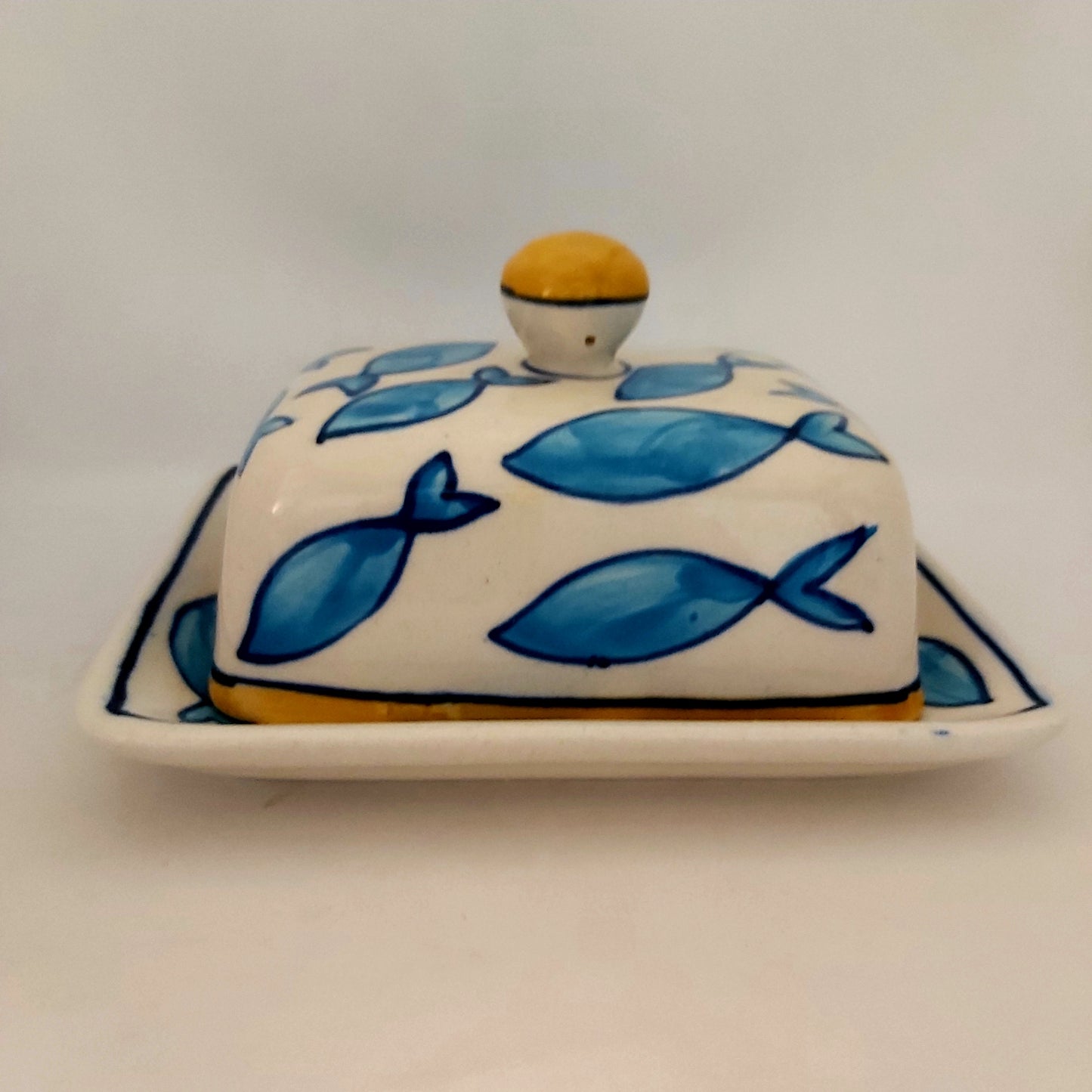 Status Butter Dish - Blue Fish