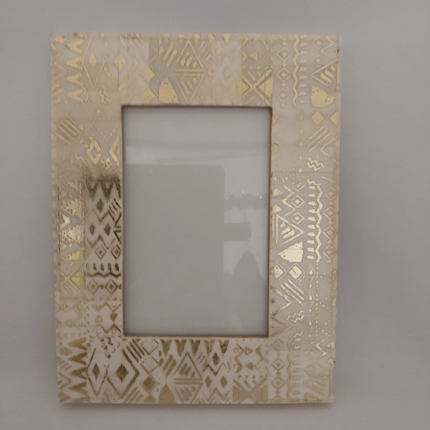 Amalfi Hand Crafted Ivory & Gold Photo Frame 4 x 6