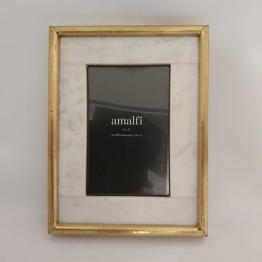 Amalfi Marble & Gold Photo Frame 4 x 6