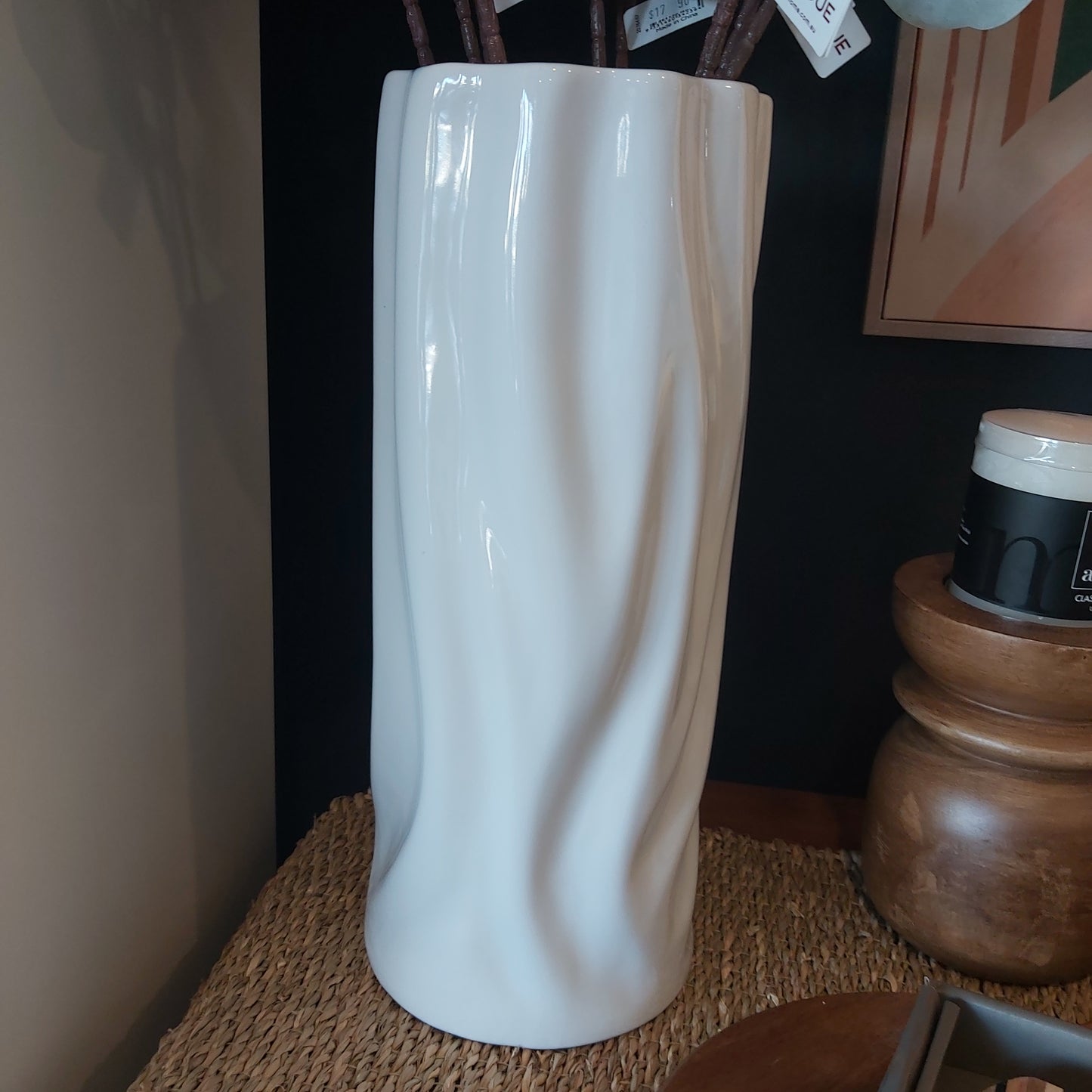 NF White Ceramic Vase