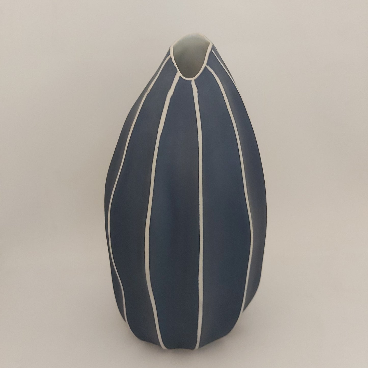 Roshi Medium Navy Stripe Pod Vase