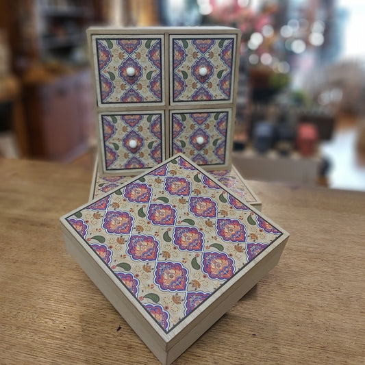 LaVida Sari Patterned Jewellery Boxes & Drawers