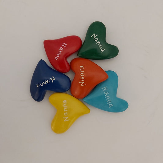 Affirmation Stones - Nanna Hearts - Hand Crafted Soap Stone