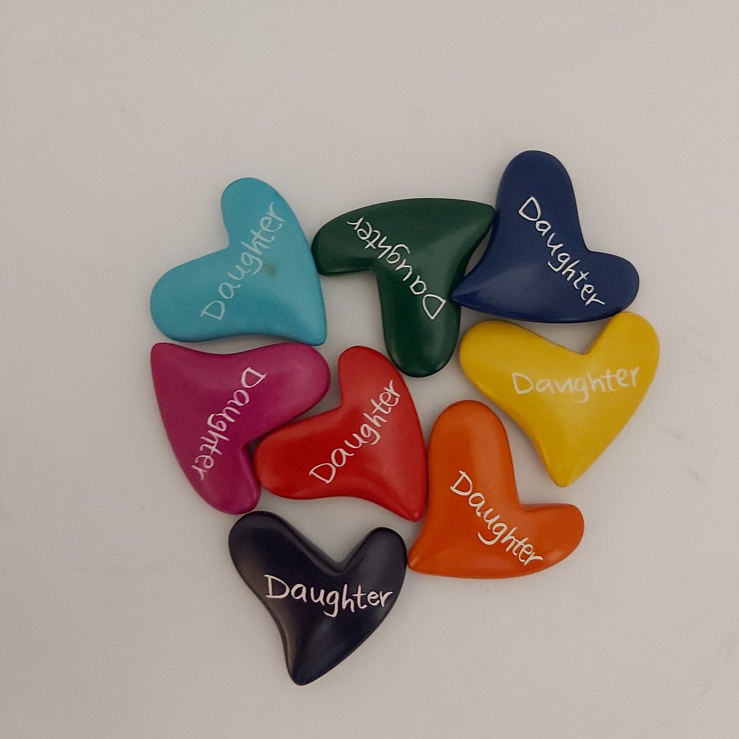 Affirmation Stones - Daughter Hearts - Hand Crafted Soap Stone