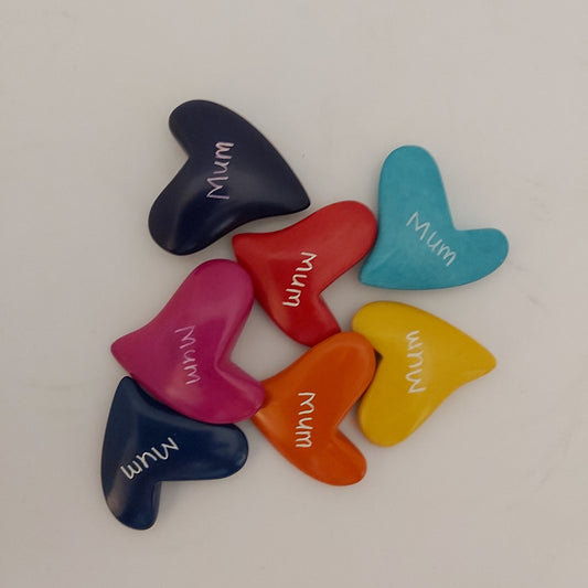 Affirmation Stones - Mum Hearts - Hand Crafted Soap Stone