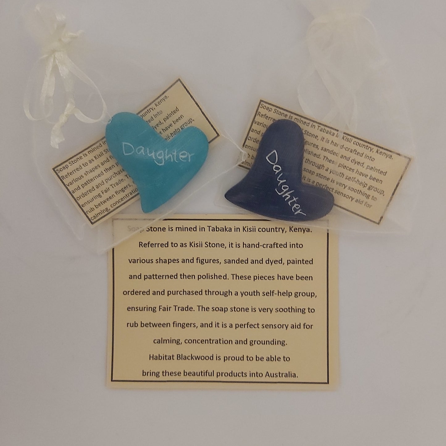 Affirmation Stones - Daughter Hearts - Hand Crafted Soap Stone