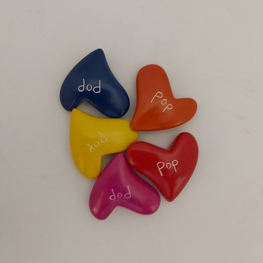 Affirmation Stones - Pop Hearts - Hand Crafted Soap Stone