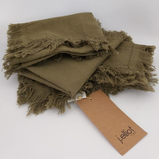 j.elliot Home Avani Olive Cotton Place Mat