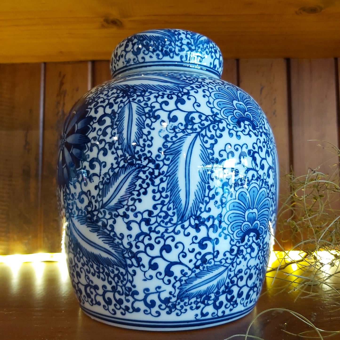 Pure Homewares Blue & White Ginger Pot