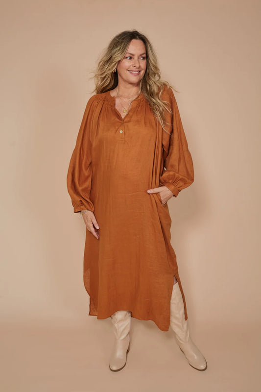 eb&ive Ochre Nama Dress