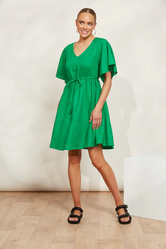 eb&ive Emerald Halcyon Tie Dress