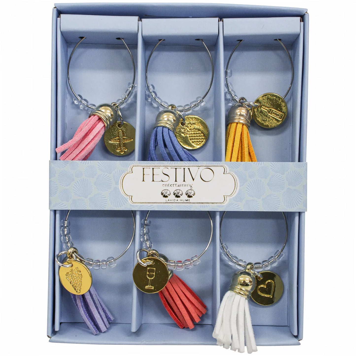 Festivo Tassel Wine Charms