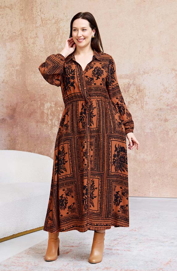 Boho Fall Vibe Everest Dress