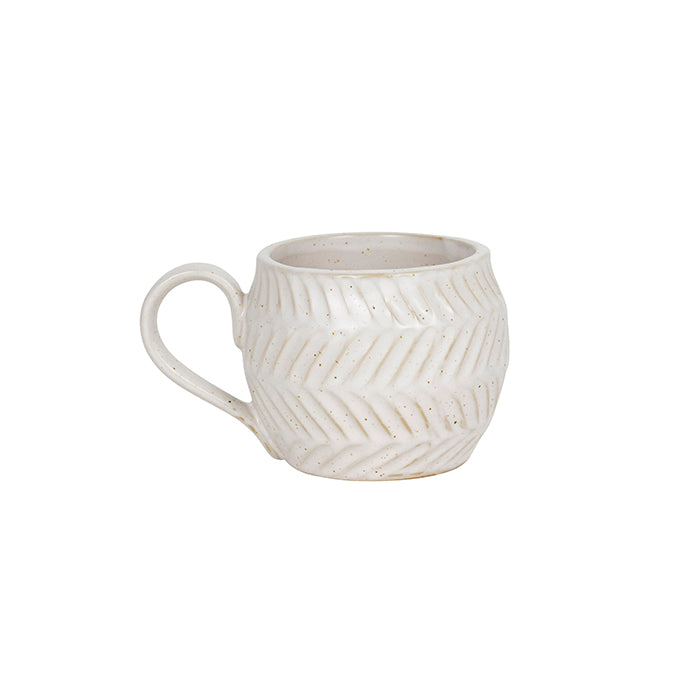 Pure Homewares Cream Fife Stone Etched Mug