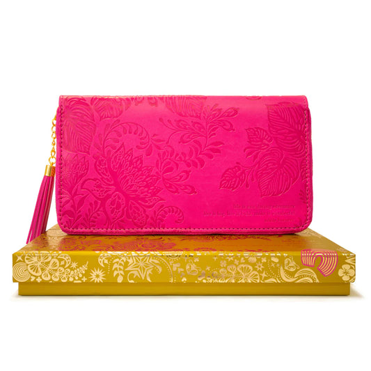 Intrinsic Positively Pink Travel Clutch in Gift Box
