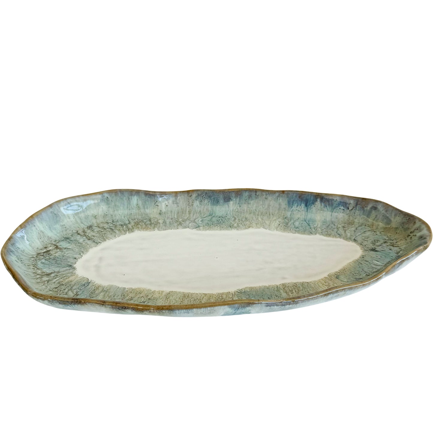 NF Ceramic Oval Jade Platter