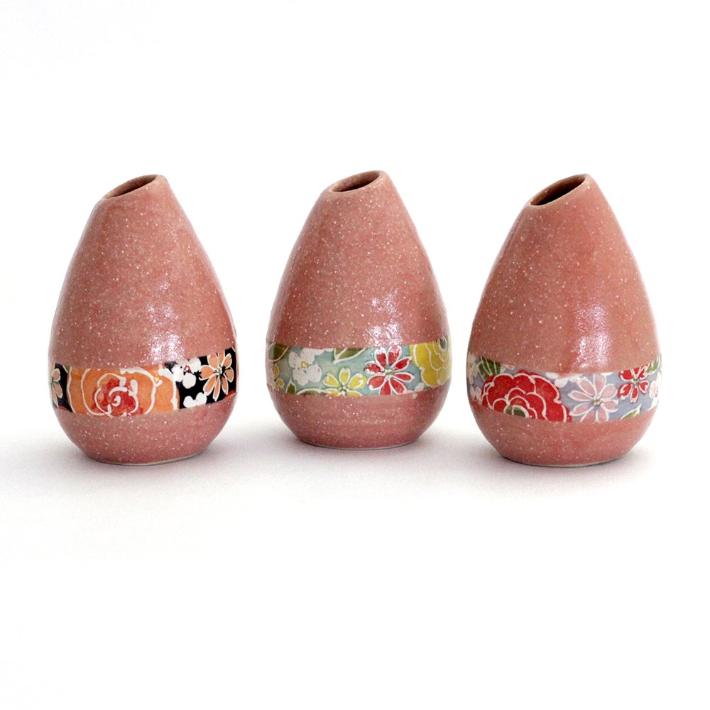 J Style Tear Drop Bud Vases