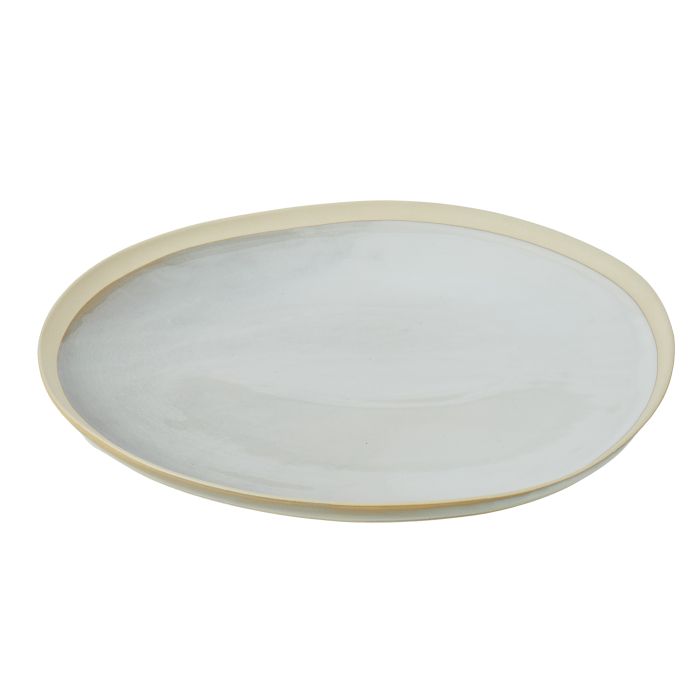 Davis & Waddell Grey Oval Stoneware Serving Platter