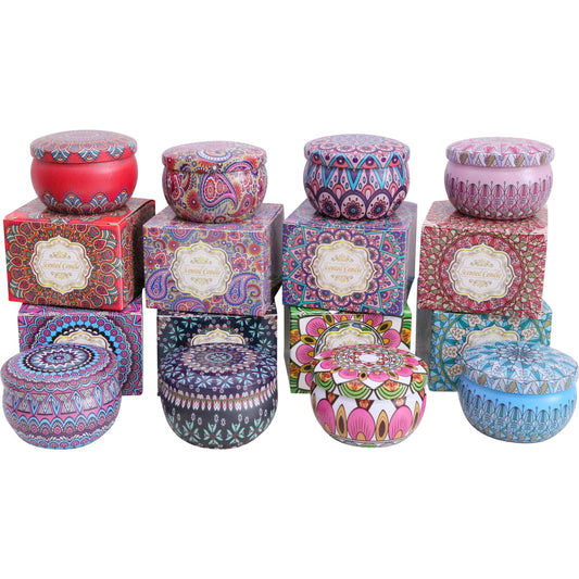 Scented Candles In A Tin Assorted