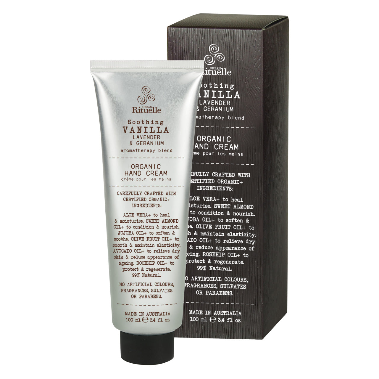 Urban Rituelle Organic Vanilla Hand Cream 100ml